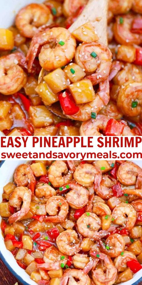 Breakfast Ideas With Shrimp, Shrimp Pineapple Recipes, Hawaiian Shrimp And Rice Recipes, Pineapple Fish Recipe, Shrimp Recipes Pineapple, Pineapple Shrimp Recipes, Recipes With Canned Pineapple Chunks, Shrimp With Pineapple Recipe, Shrimp And Pineapple Recipes