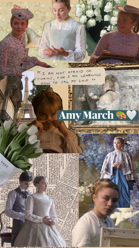 #luisa may alcott #bookworm #amy march #little women #painter #collage I Want To Be Great Or Nothing Amy March, Amy Little Women Aesthetic, I Want To Be Great Or Nothing, Little Women Amy March, Amy March Aesthetic, Amy Little Women, Any March, Cottage Core Wallpaper, March Aesthetic