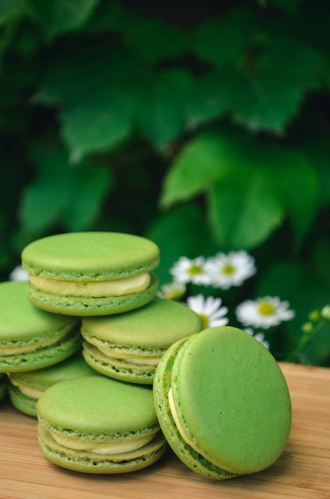 Ginger Macarons, Classy Cookies, Matcha Aesthetic, Sweet Bites, Macaron Cookies, French Macaroons, Mango Chutney, Kitchen Smells, Pan Sizes