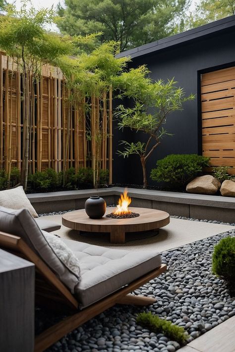 #backyarddeck #outdoorliving #deckideas #homeimprovement #gardeninspiration #diyprojects #landscaping #outdoordecor #backyardtransformation #entertainingoutdoors Japanese Style Patio, Back Courtyard Ideas, Japanese Patio Garden, Japanese Outdoor Seating, Japanese Patio Design, Japanese Patio, Japandi Garden, Backyard Deck Ideas, Zen Backyard