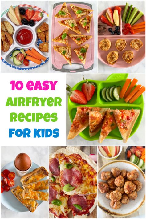 Air Fryer Lunch Ideas For Kids, Air Fryer Kids Meals, Air Fryer Toddler Recipes, Kids Air Fryer Recipes, Air Fryer Meals For Kids, Air Fryer Toddler Meals, Air Fryer Snacks For Kids, Air Fryer Kids Recipes, Air Fryer Lunch Recipes