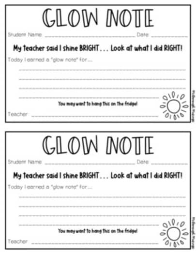 Glow note | TPT Reflection Cards, Glow And Grow, Teaching Classroom Management, 5th Grade Classroom, Class Management, Study History, Daily 5, Digital Classroom, Future Classroom