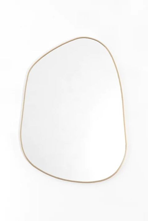 Design Wall Mirrors & Full Length Mirrors & Oversized Mirrors – ETHNIK LIVING Large Curved Mirror, Asymmetrical Gold Mirror Bathroom, Full Body Mirrors, Mirrors Aesthetic, Asymmetrical Gold Mirror, Rounded Rectangle Mirror Long, Oversized Mirrors, Organic Shape Mirror Bathroom, Irregular Mirrors