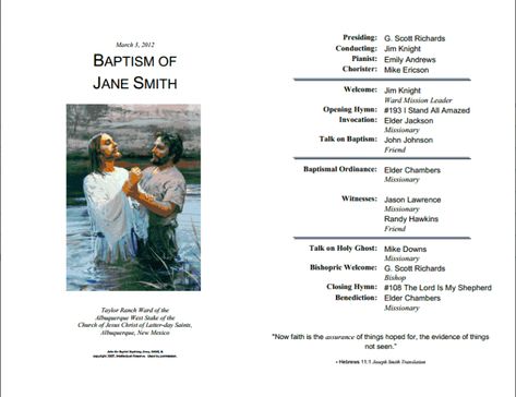 LDS+Baptism+Program+Template Baptism Program Template, Lds Baptism Invitation, Lds Baptism Program, Baptism Program, Baptism Announcement, Primary Presidency, Baptism Invitation Template, Printable Programs, Lds Baptism