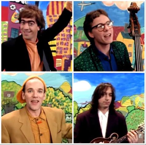 R.E.M. Shiny Happy People video (Peter looks so enthused :) ) Bill Berry, People Video, Michael Stipe, Shiny Happy People, People Videos, Man On The Moon, Happy People, Berry, Musician