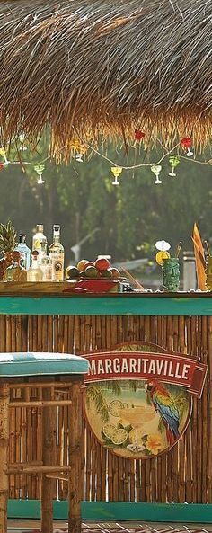 Decor Restaurant Ideas, Margaritaville Decor, Tikki Bar, Frontgate Outdoor Furniture, Tiki Bars, Frontgate Outdoor, Jimmy Buffet, Shore House, Restaurant Ideas