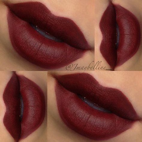 Oxblood lips for fall Mac Plum Lip Liner, Makeup Things, Plum Lips, Lip Trends, Makeup Tip, Wild Cherry, Makeup Stuff, Beauty Tricks, Dark Lips