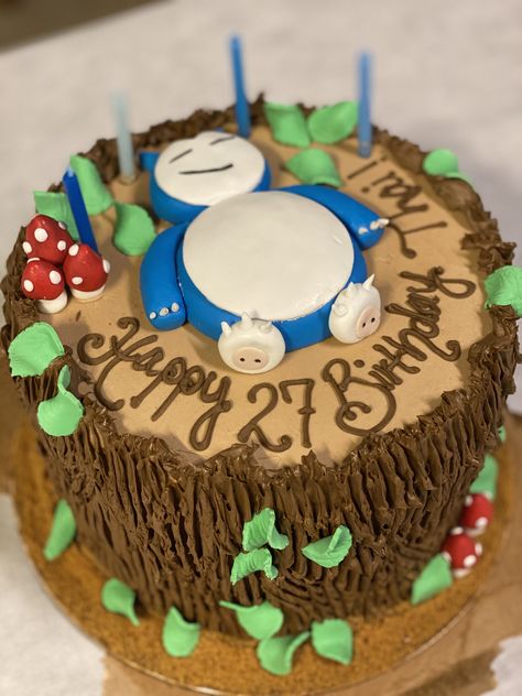 Snorlax birthday cake Pokemon Snorlax Birthday Cake, Snorlax Birthday Cake, Snorlax Birthday Party, Snorlax Cake, Birthday 15, Pokémon Birthday, Pokemon Snorlax, Mario Cake, Pokemon Cake