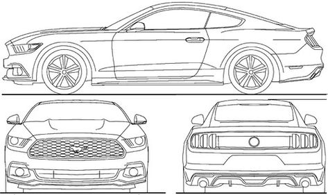 Ford Mustang GT (2015) Mustang Cake, Car Cleaning Tips, Mustang Gt 2015, Mustang Drawing, Car Travel Hacks, Race Games, Car Blueprint, Ford Mustang Gt 2015, 2015 Mustang Gt