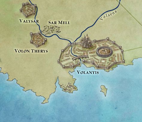 Where is Volantis? Here - downriver from the ruins of Sar Mell, and at the western extent of the dragon road. Click through to go to the full map. Game Of Thrones Map, Westeros Map, Game Of Thrones Locations, Got Map, Fantasy Map Generator, Imaginary Maps, George Rr Martin, Song Of Ice And Fire, Asoiaf Art