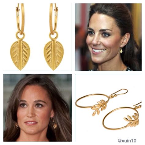 Kate and Pippa middleton earrings Kate And Pippa Middleton, Kate And Pippa, Pippa Middleton, Royal Jewelry, Cambridge, Hoop Earrings, Drop Earrings, Quick Saves, Art