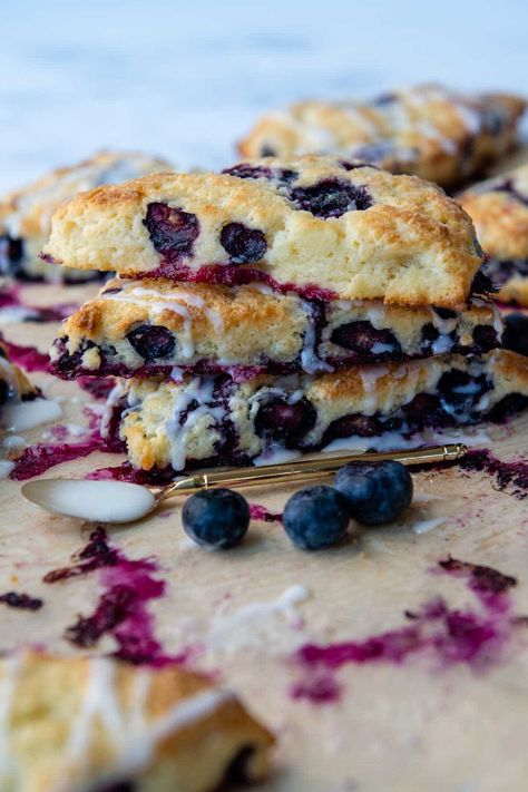 Best Gluten-Free Scones Recipe - Easy, Tender, Variety of Flavors! Lemon Blueberry Scones, Blueberry Lemon Scones, Berry Scones, Blueberry Scones Recipe, Drop Scones, Fruit Scones, Gluten Free Scones, Scones Recipe Easy, Lemon Scones