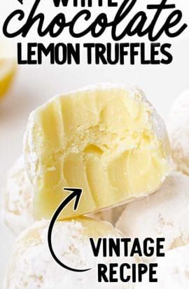 Lemon Chocolate Truffles, Old Fashion Lemon Truffles, Lemon Truffles Easy, White Chocolate Lemon Truffles Recipe, Old Fashioned Lemon Truffles, Lemon Truffles Recipe, White Chocolate Lemon Cake, Chocolate Covered Truffles, Lemon And White Chocolate Cake