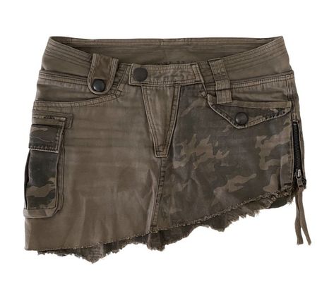 Camo Cargo Skirt, Shorts Png, Denim Top Women, Cargo Skirt, Alternative Outfits, Skirt Design, Black Denim Shorts, Cargo Shorts, Winter Fashion