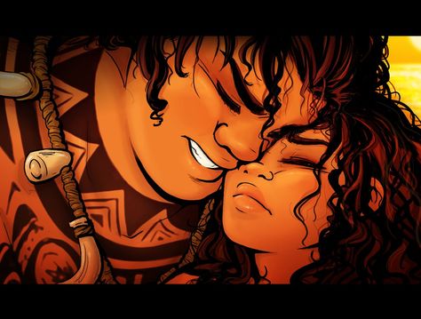 Maui x Moana ~ [What A Cheesy Romance] by Skydrathik Maui X Moana Fanart, Maui Moana, Dreamworks Characters, Princesas Disney Anime, Disney Au, Moana Disney, Disney Princess Moana, Pocket Princess, Princess Moana