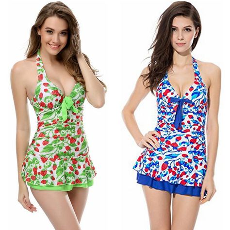 strawberry clothes for women | 2015 Fashion Cute Women Beach Wear One Piece Strawberry Printed ... Fruit Clothes, Women Beach Wear, Suits Usa, Backless Swimwear, Beachwear Swimwear, Halter Swimwear, Swimwear Suits, Bandage Dress Bodycon, Bow Knot