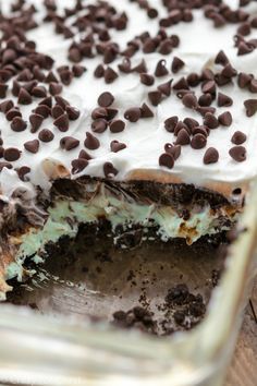 Lush Dessert, Mint Desserts, Crazy For Crust, Chocolate Lasagna, Mint Oreo, Dessert Simple, Kinds Of Desserts, Mint Chocolate Chips, Chocolate Pudding