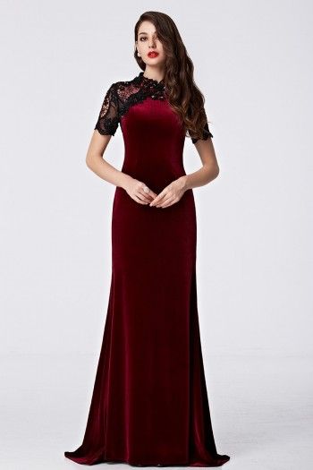 Dresses for women over 40 for special occasions Merah Maroon, Velvet Evening Dress, Dress Korea, Prom Dresses 2016, Evening Gown Dresses, Muslim Dress, Special Occasion Dress, Cheap Prom Dresses, Groom Dress