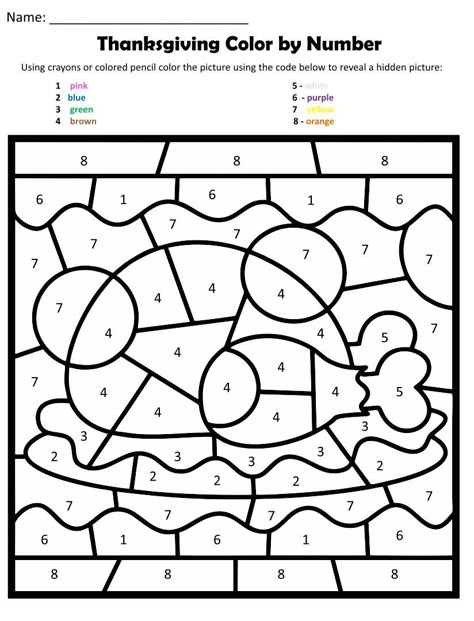 Thanksgiving After School Activities, Thanksgiving Prewriting Worksheets, Thanksgiving Color By Number Addition, Free Thanksgiving Printables For Adults, Coloring Pages For Thanksgiving, Thanksgiving Color By Number Free, Color By Number Thanksgiving, Thanksgiving Coloring Pages Printable, Thanksgiving Color By Number