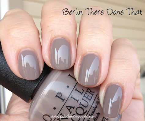 OPI Berlin There Done That Berlin There Done That Opi Gel, Berlin Done That Opi, Opi Berlin There Done That Gel, Opi Fall Neutral Colors, 2023 Popular Nail Colors, Pretty Nails 2023, Opi Berlin There Done That, Fall Taupe Nails, Berlin There Done That Opi