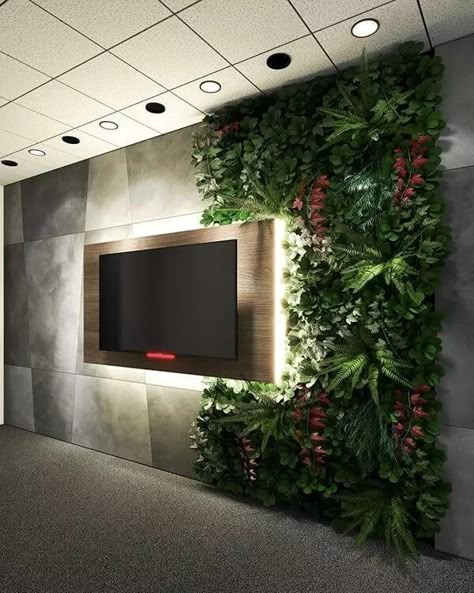 Living Wall Garden, Reception Area Design, Vertical Garden Systems, Spa Wall, Entrance Hall Decor, Feature Wall Design, Vertical Garden Design, Vertical Garden Wall, Grass Wall