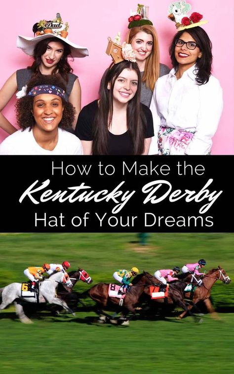 Diy Kentucky Derby Hat Ideas, Diy Derby Hat Ideas, Crazy Kentucky Derby Hats, Kentucky Derby Hats Diy Ideas, Diy Kentucky Derby Hat, Kentucky Derby Party Hats, Kentucky Derby Hats Diy, Derby Hats Diy Ideas, Derby Hats Diy