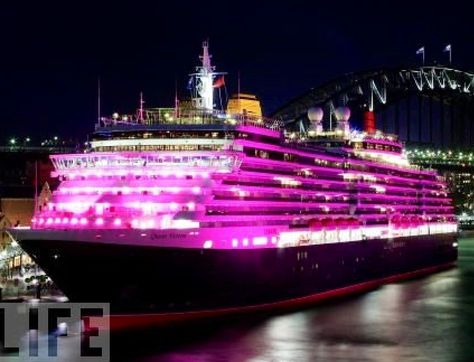 Pink cruise ship Bachelorette Party Unique, Colour Magic, Pink Cars, Pink Passion, Pink Stuff, Pink Things, Pink Carnations, Pink House, Going Places