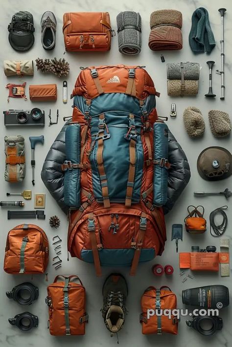 Camping Gear Checklist: Essential Items for Your Adventure - Puqqu Camping Gear Checklist, Essential Camping Gear, Camping Gear Survival, Off Grid Survival, Camp Activities, Safety And First Aid, Military Gear Tactical, Kayak Camping, Tech Bag