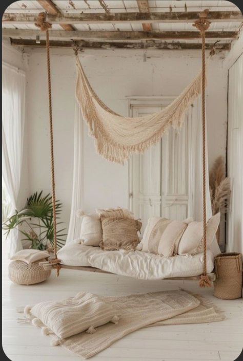 Diy Backyard Projects, Cortina Boho, Bohemian Chic Home, Beachy Room, Beach Bungalow, Beach Room, Relaxation Room, Boho Bedroom Decor, 15 Diy