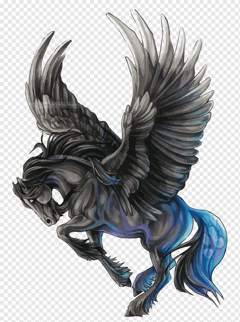 Pegasus Wings Drawing, Black Pegasus Art, Pegasus Tattoo Men, Pegasus Tattoo Design, Pegasus Illustration, Horse Wings, Grey Wolf Tattoo, Pegasus Drawing, Pegasus Tattoo