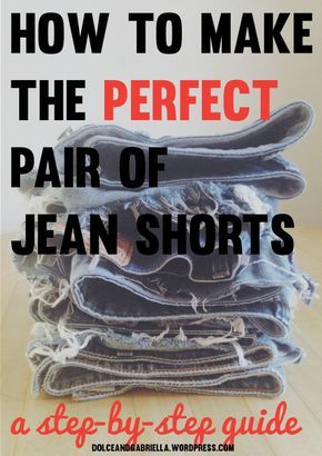 Making Jean Shorts, Diy Jean Shorts, Diy Distressed Jeans, Refashion Jeans, Jean Cutoffs, Cut Jean Shorts, How To Make Jeans, Diy Clothes Refashion, Diy Jeans