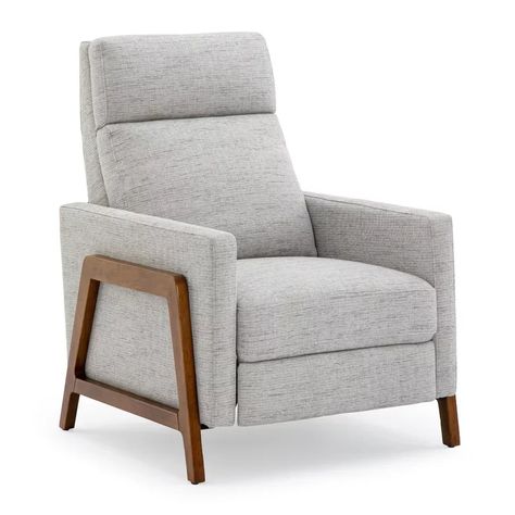 Clunky, outdated recliners are a thing of the past! This selection of stylish recliners are as beautiful as they are comfortable. Mid Century Recliner, Stylish Recliners, Living Room Furniture Chairs, Ottoman Bed, High Back Chairs, Bed Slats, Exposed Wood, Modern Sectional, Patio Sofa