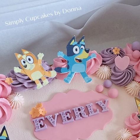 Bluey Sheet Cake, Rectangle Cake, Girl Cake, August 8, Sheet Cake, 3rd Birthday, Norfolk, Instagram A, Cake Decorating