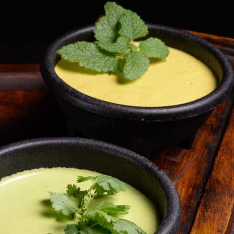 Two Peruvian sauces that are simply phenomenal. Aji verde and aji huacatay. Make these and understand why Peruvian cuisine is world renown. #ajiverde #ajihuacatay #peruviancuisine #peruviansauces #peruvianfood #peruvianrecipes #internationalcuisine #worldfood #internationalfood Peruvian White Sauce, Peruvian Chicken White Sauce, Yellow Peruvian Sauce, Peruvian Green Sauce, Aji Peruvian Green Sauce, Peruvian Chicken With Green Sauce (aji Verde), Steak Dinner Sides, Peruvian Dishes, Verde Sauce