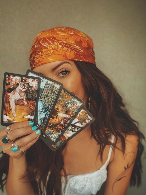 Tarot Card Photoshoot Ideas, Tarot Deck Photography, Tarot Card Reader Costume Halloween, Tarot Photoshoot Ideas, Tarot Reader Photoshoot, Psychic Photoshoot, Tarot Card Photoshoot, Spiritual Branding Photoshoot, Tarot Cards Aesthetic Photography