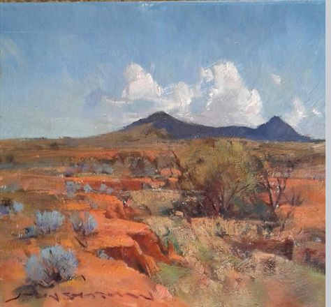 American Desert Landscape, Southwest Landscape Paintings, American Desert, Desert Landscape Art, Southwest Landscape, Australian Landscape, Southwestern Art, Western Artist, Desert Art