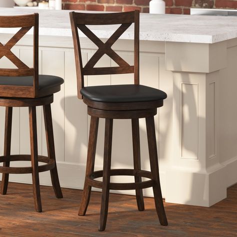 Wooden Swivel Bar Stools, Oak Bar Stools, Tall Bar Stools, Bar Stools With Backs, Solid Wood Platform Bed, Swivel Bar Stool, Bar Height Stools, Dining Stools, Creating Memories