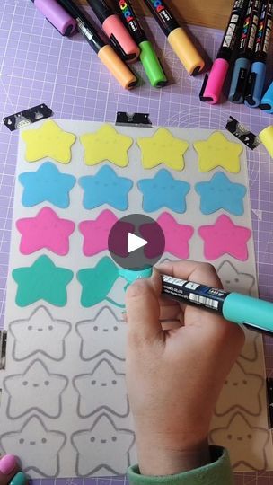 My favourite part of making my shrink plastic star pins! The POSCA pens go down so smooth and satisfying 🤩🤩  #shrinkplastic #shrinkydinks #pinstagram #poscagalley #poscapen #posca #cuteart #adorableart #kawaii #pastelaesthetic | Super Cute Awesome Stuff - Art by Perdita | Ella Fitzgerald · Cheek To Cheek Shrink Plastic Ideas, Cheek To Cheek, Posca Pens, Ella Fitzgerald, Shrink Plastic, Awesome Stuff, Pastel Aesthetic, My Favorite Part, My Favourite