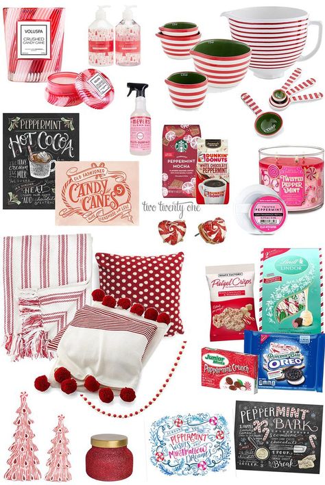 Peppermint Obsessed - Favorite Peppermint Products Preppy Christmas Gifts, Peppermint Hot Cocoa, Junior Mints, Mint Oreo, Peppermint White, Paper Mache Letters, White Chocolate Mocha, Red Hots, Themed Gift Baskets