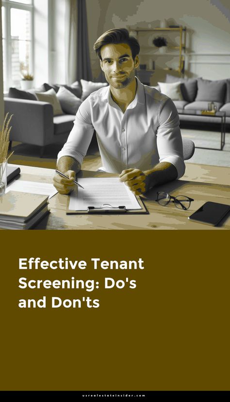 Proper tenant screening is crucial in real estate to ensure responsible and reliable tenants.



By conducting thorough screenings, landlords can minimize potential risks and maximize their investment returns.



Effective tenant screening helps landlords avoid rental payment issues, property damage, and legal complications.



The do's of tenant screening include conducting background and credit checks, verifying income and employment, and checking references.



Landlords should also consider collecting a security deposit and having a lease agreement in place.



On the other hand, the don'ts of tenant screening involve avoiding discriminatory practices and illegal questions during the screening process.



Landlords should not discriminate based on race, . . . Tenant Screening, Rental Application, Lease Agreement, Do's And Don'ts, Home Buying Tips, Property Development, Credit Score, Commercial Property, Property Management