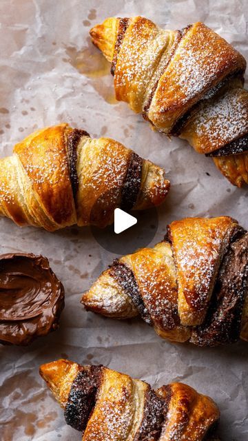 Bora Chow on Instagram: "Easy 3-Ingredient Nutella Puff Pastry Croissants 🥐 Recipe link in bio 💛 #puffpastry #nutella #simplerecipes #chasingcravings" Puff Pastry Croissants, Puff Pastry Croissant, Nutella Puff Pastry, Croissants Recipe, Croissant Recipe, 3 Ingredient, Chow Chow, Puff Pastry, 3 Ingredients