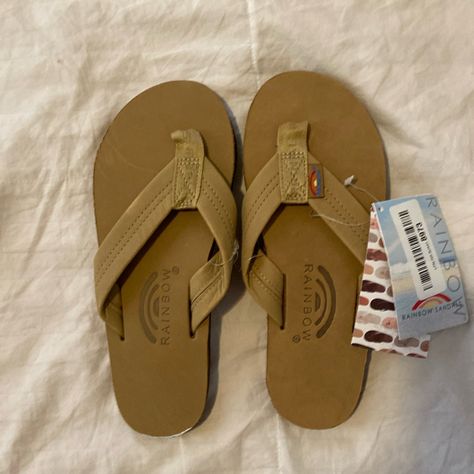 Brand New Rainbow Flip Flops. Size Small (5.5-6.5). I Wear Small Clothes, Not Small Shoes. Bought These By Mistake. Rainbow Flip Flops, Rainbow Braids, Rainbow Shoes, Rainbow Pearl, Rainbow Sandals, Platform Flip Flops, Summer Basics, Jeweled Sandals, Braided Sandals