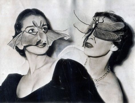 Vintage Bizarre, Bat Mask, Weird Vintage, Creepy Vintage, Mosquito Net, Photo Vintage, Weird And Wonderful, Vintage Photographs, Vintage Photography