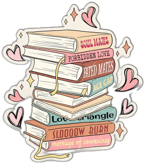 Sticker Valentines, Fantasy Bookmarks, Valentine Stickers, Kindle Case, Sticker Water Bottle, Book Stack, Phone Stickers, Unique Sticker, Bottle Sticker