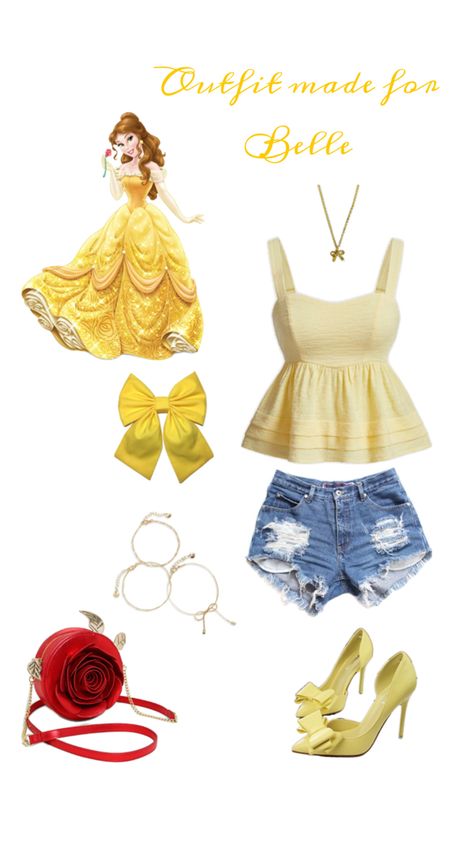 Belle Outfit, Disney Themed Outfits, Disney Belle, Disney World Outfits, Senior Trip, Belle Disney, Disney Beauty And The Beast, Themed Outfits, Disney Cruise