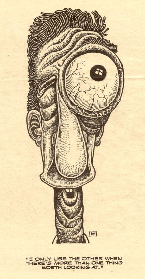 Gothic ; basil wolverton Gothic Art Sketch, Basil Wolverton Art, Creepy Pen Art, Tattoos In Other Languages, Vincent Van Gogh Ink Drawings, Basil Wolverton, Occult Woodcut, Native Speaker, Weird Drawings