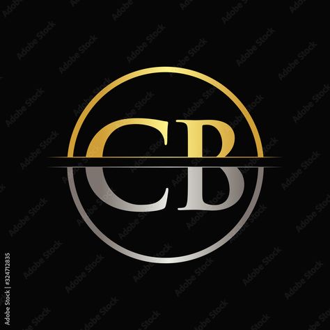 Cb Logo Design Letter, Cb Logo Design, Cb Logo, Logo Typography, Vector Template, Letter Logo Design, Bellini, Typography Logo, Letter Logo