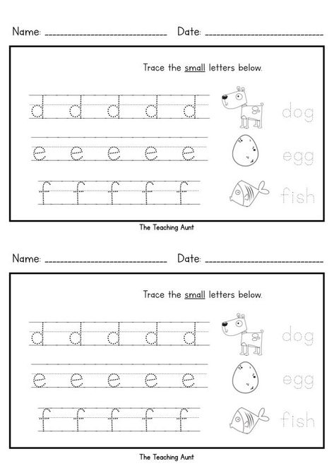 Lowercase Letters Tracing Worksheets (Set 2) - The Teaching Aunt Lowercase Letters Printable, Preschool Alphabet Printables, Montessori Alphabet, Tracing Worksheets Free, Letter Worksheets For Preschool, Montessori Teaching, Letters Printable, Alphabet Activity, Preschool Tracing