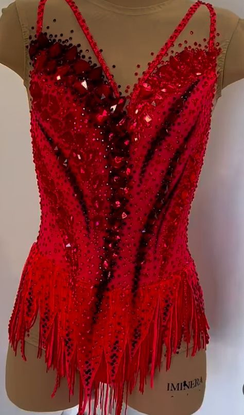 Sparkly Dance Costume, Acro Leotards, Rhythmic Gymnastics Costumes, Red Leotard, Leotards Gymnastics Rhythmic, Gymnastics Suits, Gymnastics Costumes, Red Costume, Gymnastics Outfits