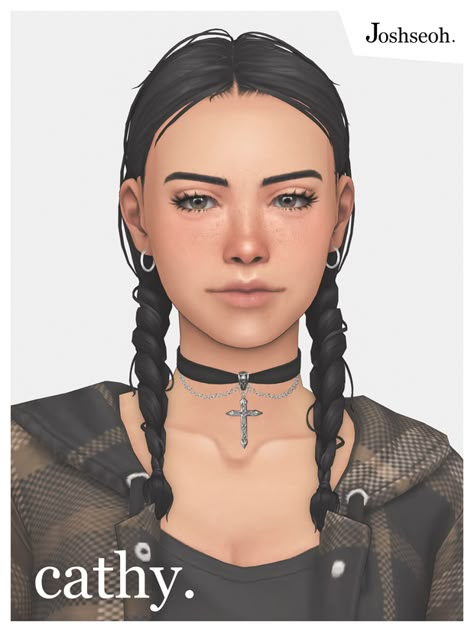 Sims 4 Braids, 4 Braids, Pelo Sims, Sims 4 Mm Cc, Sims 4 Cc Folder, Sims 4 Characters, Sims 4 Mm, Sims Four, Sims4 Clothes